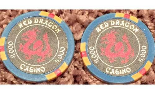 Lot of (2) Prop Casino Chips used in the film "Rush Hour 2" starring Jackie Chan & Chris Tucker | Piece of the Past