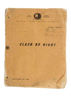 Marilyn Monroe | Lot #148 - 1951 Lightly Annotated Script from “Clash by Night” | Julien’s
