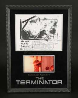 Terminator, the (1984) | Original Production-Used Storyboard - Tanker Explodes Behind Sarah - #14 | Propstore