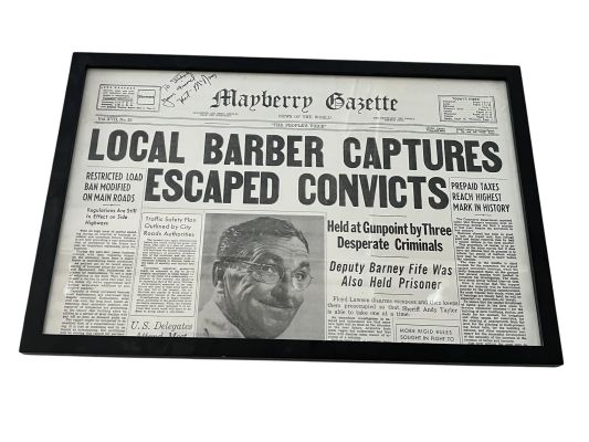 Lot 125 - Prop Replica of the Mayberry Gazette | Other auctions