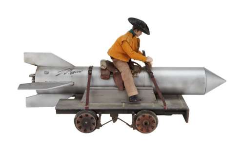 The Adventures of Brisco County, Jr. | Bruce Campbell Signed Miniature Rocket Prop | Julien’s