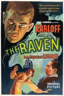 THE RAVEN MOVIE POSTER RECREATION ORIGINAL ART. | Hake’s
