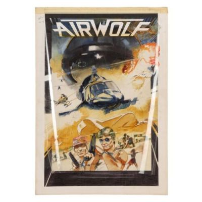 Airwolf (T.V. Series, 1984-1987) | Lot 508 : Original Poster Artwork; 48 x 68.5 cm (27" x 19"), Unknown Artist | Propstore