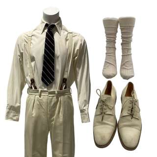 The Boys in the Boat Jim McMillin’s Wil Coban Long Sleeve, Button-Front Shirt, Trousers, Tie, Suspenders, Crew Socks & Dress Shoes | VIP Fan Auctions