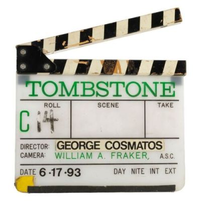 TOMBSTONE (1993) - Lot #411 : "C" Camera Clapperboard
