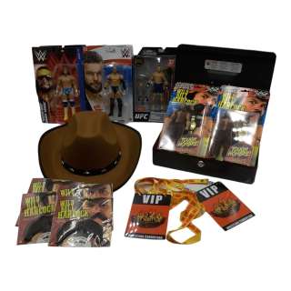 Heels Wild Bill Hancock Chris Bauer Screen Used Wild Bill Cowboy Hats X 2, Randy Savage Action Figures X 2, Finn Bálor Action Figures X 2, Donald Cerrone Action Figure, Wild Bill Action Figures X 2, Wild Bill Costume Mustaches X 4, Super… | VIP Fan Auctions