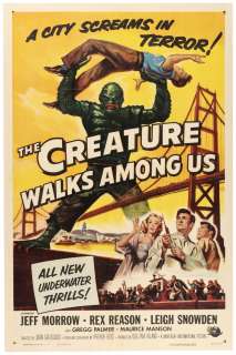 THE CREATURE WALKS AMONG US ONE-SHEET MOVIE POSTER. | Hake’s
