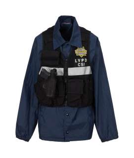 CSI: Crime Scene Investigation - Sara Slide (Jorja Fox) Tactical Vest, Rubber Holster, Prop Pistol