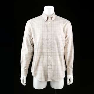BREAKING BAD - Lot 62 - Walter White’s (Bryan Cranston) “Rabid Dog” Tan and Brown Checkered Button-up Shirt