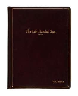 "The Left Handed Gun" | Bound presentation script incorporating photographic stills | Sotheby’s