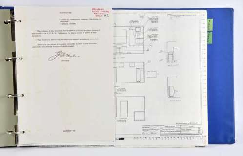 Lot 4305 - James Bond - Quantum Of Solace (2008), Admiralty Underwater Sonar Weapons Technical Systems manual…