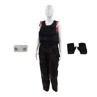 Lot #109: G20 Danielle Sutton (Viola Davis) Screen Worn Midi Dress, Earrings, Pants, Vest & Gloves Ch 74 – 76 Sc 84pt1-98pt