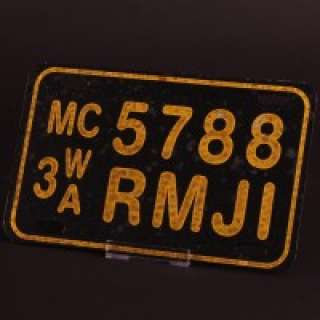Dark Angel - Max Guevara (Jessica Alba) motorcycle licence plate