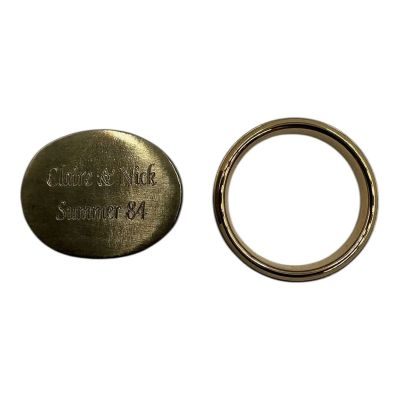 Lot 73: Oh What Fun Nick Clauster Production Used Wedding Ring & Anniversary Token | VIP Fan Auctions
