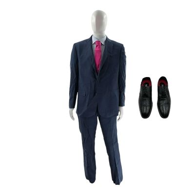 MERV Russ Screen Worn Suit Jacket, Dress Pants, Dress Shirt, Dress Shoes & Tie Ch 8 Sc 15.5 Photo-43 Photo 1 | VIP Fan Auctions