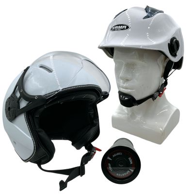 Lot 130: Mercy Police Production Used (2) Helmets & Action Camera Kit | VIP Fan Auctions