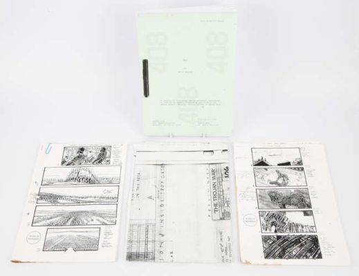 Troy (2004) Original Production Script; Production Art Department Plan; and copy Storyboards - as… | Ewbank’s