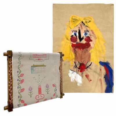 Lot 15: Wuthering Heights Isabella (Alison Oliver) Production Used Painting & Tapestry | VIP Fan Auctions