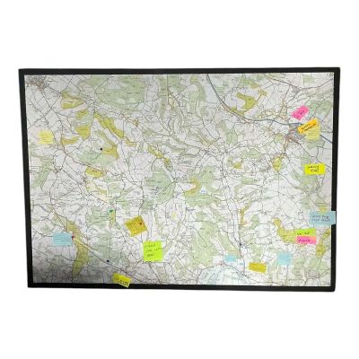 Lot 122: The Sheep Detectives Denbrook Police Station Production Used Police Station Map | VIP Fan Auctions