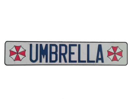 Resident Evil: Afterlife Umbrella License Plate Movie Props | Premiere Props