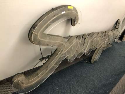 Large Swayze’s neon sign approx. 13ft x 3ft from the popular sci-fi tv series (power plug has been c | Direct Liquidation