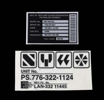 Lot 7 - Alien: Covenant (2017) Weyland-Yutani Covenant Decal Set