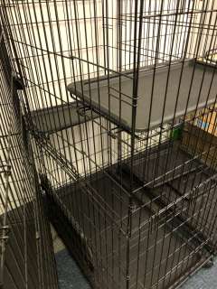 Large Animal Cage from Turner & Hooch - Black - collapsible with tiers. | Direct Liquidation