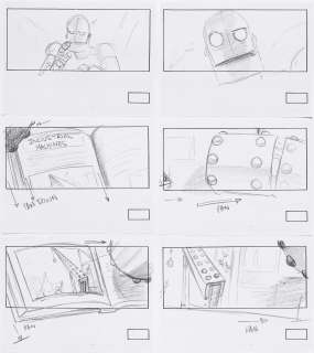 A group of six storyboards from The Iron Giant | Bonhams