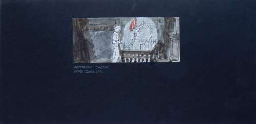 Indiana Jones and the Last Crusade: Two pre-production concept set designs, 1989, | Bonhams