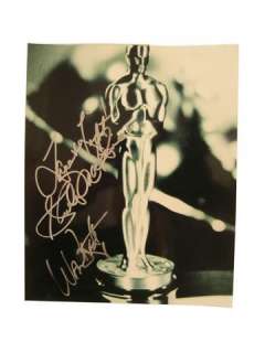 Oscar Signed Photo Shirley MacLaine & Warren Beatty | Premiere Props
