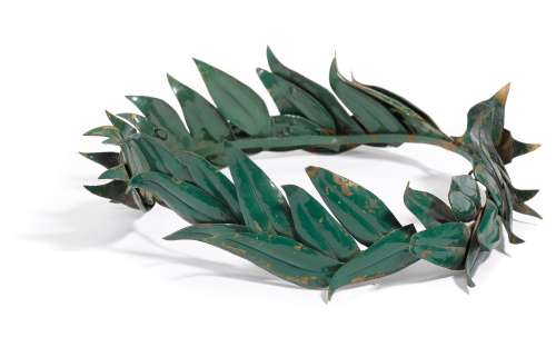 Lot 377 - A Peter Ustinov green metal crown from Quo Vadis