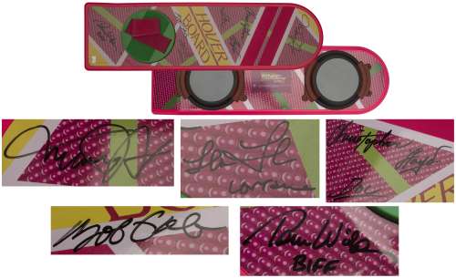 ‘‘Back to the Future II‘‘ Cast Signed Hoverboard