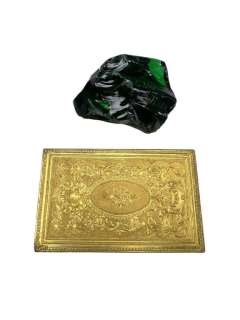 The Goonies (1985) - Prop Large Uncut Emerald and Gold Treasure From One-Eyed Willy’s Treasure | Hanlin Auction Service