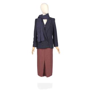 Lot 210 - Lily James (as Lady Rose): Two skirt-suits and a blouse, Season 5, Episodes 1 and 6 7