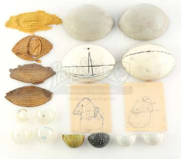 STAR WARS: RETURN OF THE JEDI (1983) - Lot 718 - Jabba the Hutt Eyes and Concept Artwork