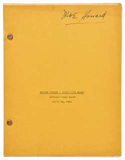Moe Howard’s Personally Owned Script for The Three Stooges 1946 Film ’’Rhythm and Weep’’ | Nate Sanders