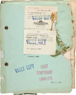 A Lon Chaney-Related Script from the Lost Silent Film "London After Midnight."