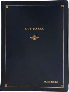 A Walter Matthau Script from "Out to Sea."