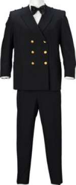 Gavin MacLeod "Captain Merrill Stubing" Black Formal 2-pc Suit, Tuxedo Shirt and Tie from The Love Boat...
