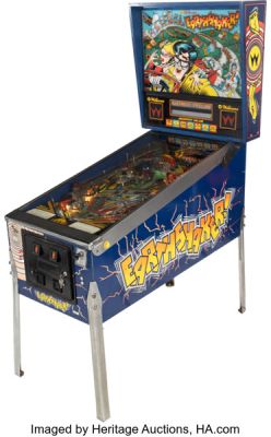 Beverly Hills 90210 (Fox, 1990-2000), Ian Ziering "Steve Sanders" "Earthshaker!" Pinball Machine.