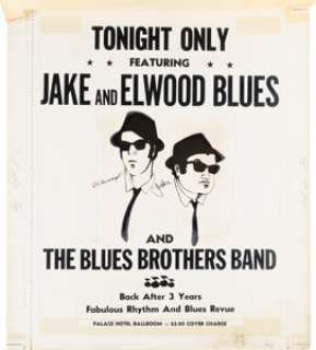 The Blues Brothers (Universal, 1980), Paste-up Artwork Composite for Prop Window Card.