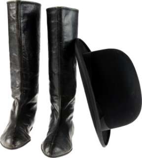 The Avengers TV Series (ABC TV, 1961-1969), Patrick Macnee "John Steed" Bowler Hat and Honor Blackman "Cathy Gale" Boots.