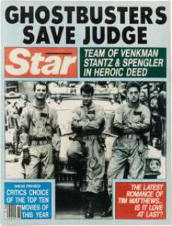 Ghostbusters II (Columbia, 1989), Star Magazine Featuring Ghostbusters on Cover.