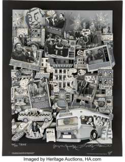 The Honeymooners (CBS TV, 1955-1956), Charles Fazzino 3D Pop Art Signed by Joyce Randolph. | Heritage