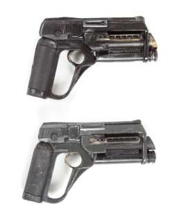 Lot 1107 - Schwarzenegger Hero & Stunt Foosh handguns The 6th Day