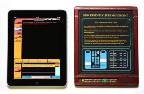 Lot 1485 - Starfleet PADD from Star Trek DS9 with BONUS Apple iPad