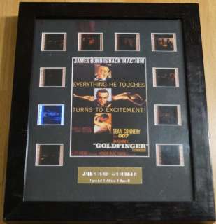 James Bond 007: Goldfinger | James Bond 007: Goldfinger - Sean Connery - limited edition - Film Cell Display 35mm + with Backlit frame | Catawiki
