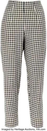 Marilyn Monroe Personal Iconic Black and White Checkered Capri Pants by Jax. | Heritage