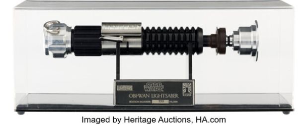Star Wars Obi-Wan Kenobi LE (753/10000) Replica Lightsaber Hilt - Loose (Icons, 1997). | Heritage