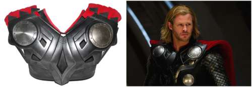 Thor Chris Hemsworth’s Production Used Upper Chest Armor on Custom Display - 2011 | SWAU